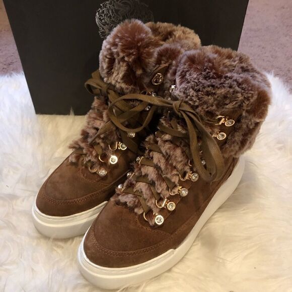 Vince Camuto Shoes - Vince Camuto “Shelsta” Winter Brown Booties